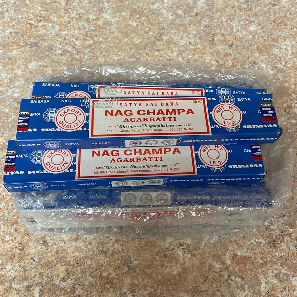 10 boxes Nag Champa incense